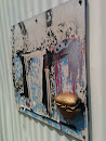 Abstract Golden Burger