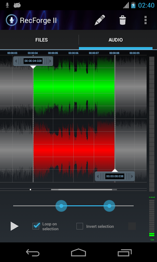 RecForge II Pro Audio Recorder - screenshot