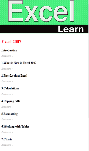 Lear Excel 07 Tutor