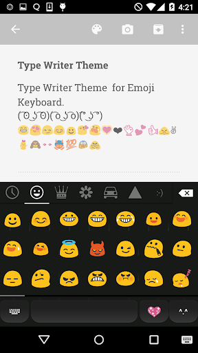 【免費個人化App】Type Writer Emoji Keyboard-APP點子