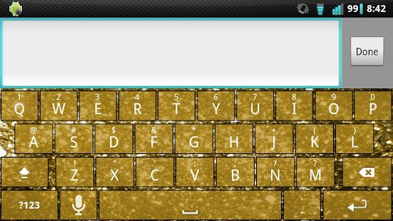 How to download Gold Glitter Keyboard Skin 1.0 apk for bluestacks