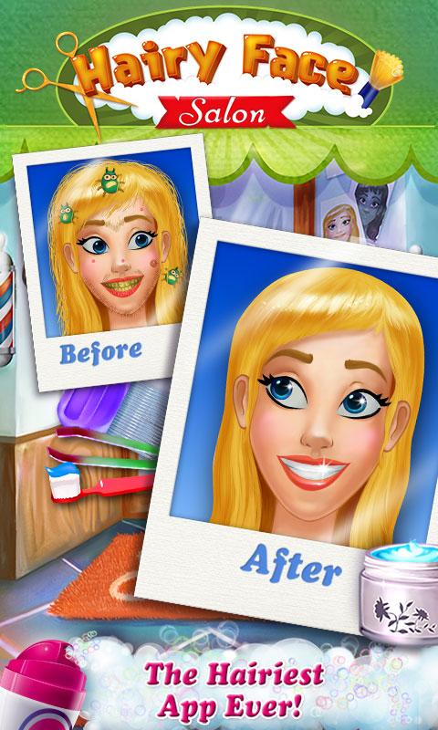 Hairy Face Salon - Makeover Screen 1