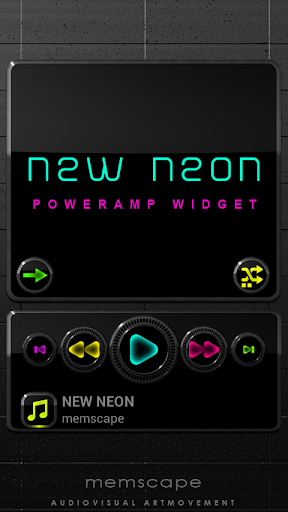 Poweramp Widget NEW NEON