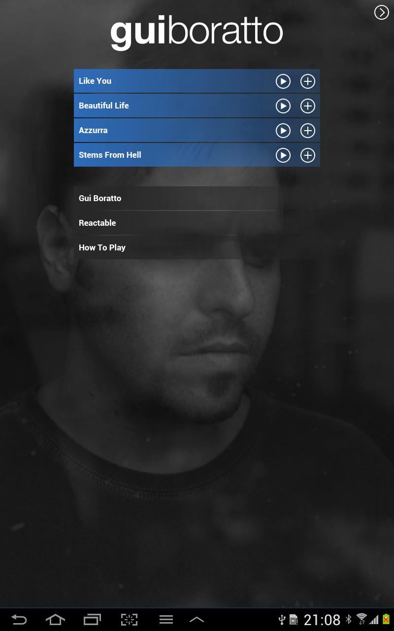 Reactable Gui Boratto Screen 2