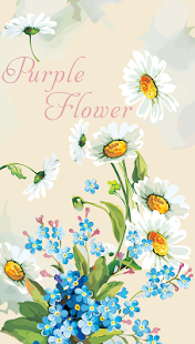 Purple Flower Live Wallpaper