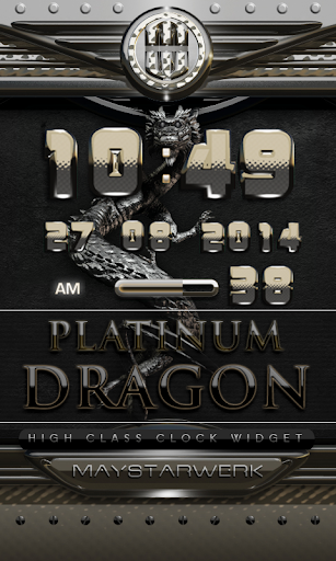dragon digital clock platinum