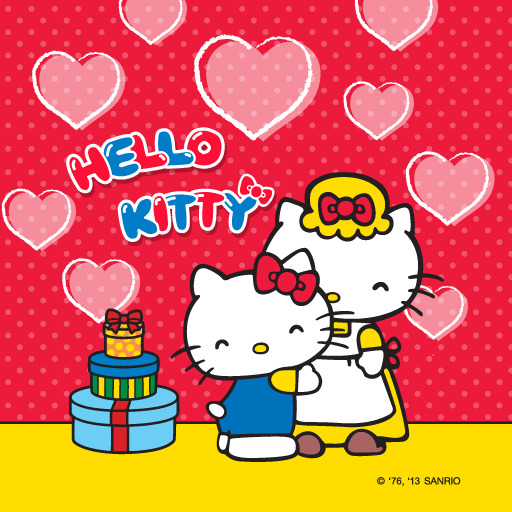 Hello Kitty Hug Mom Theme LOGO-APP點子