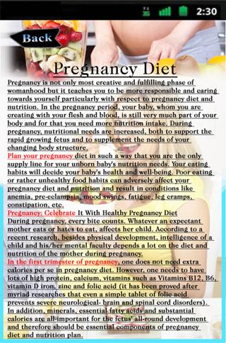 Pregnancy Diet