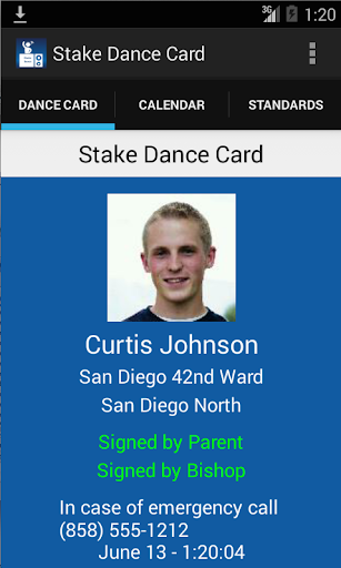 Stake Dance Card