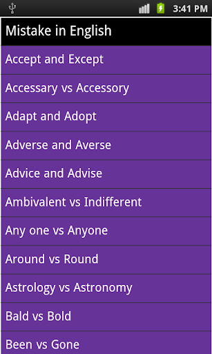 【免費教育App】common mistakes in english-APP點子