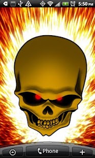 Lastest Flaming Skull Live Wallpaper APK for Android