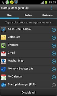Startup Manager (Free) Screenshot