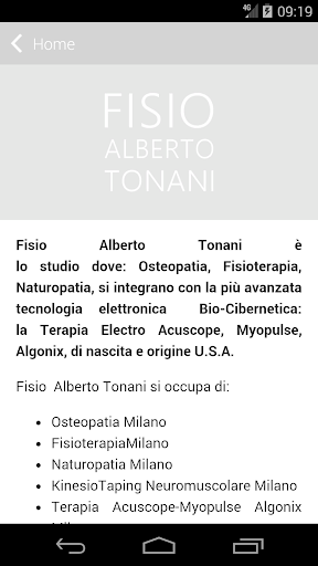 【免費健康App】Fisio Alberto Tonani-APP點子