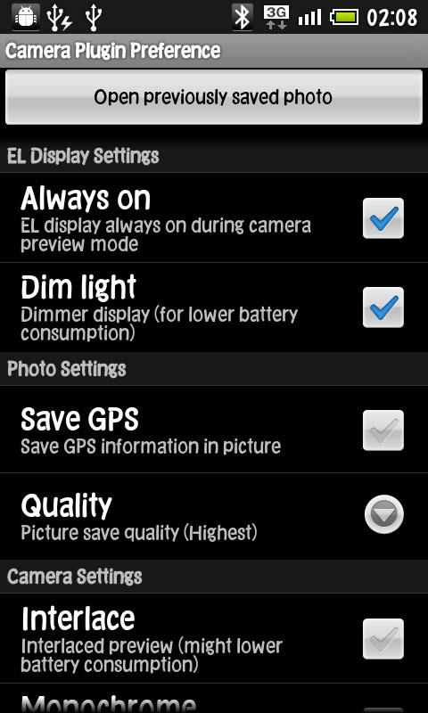 Android application LiveView Remote Camera Plugin screenshort