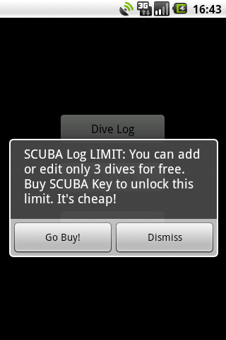 Android application SCUBA Key screenshort