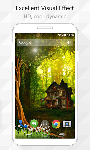 Forest Houses Live Wallpaper