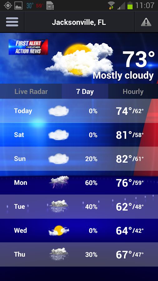 First Alert Weather App WJAX Android Apps on Google Play