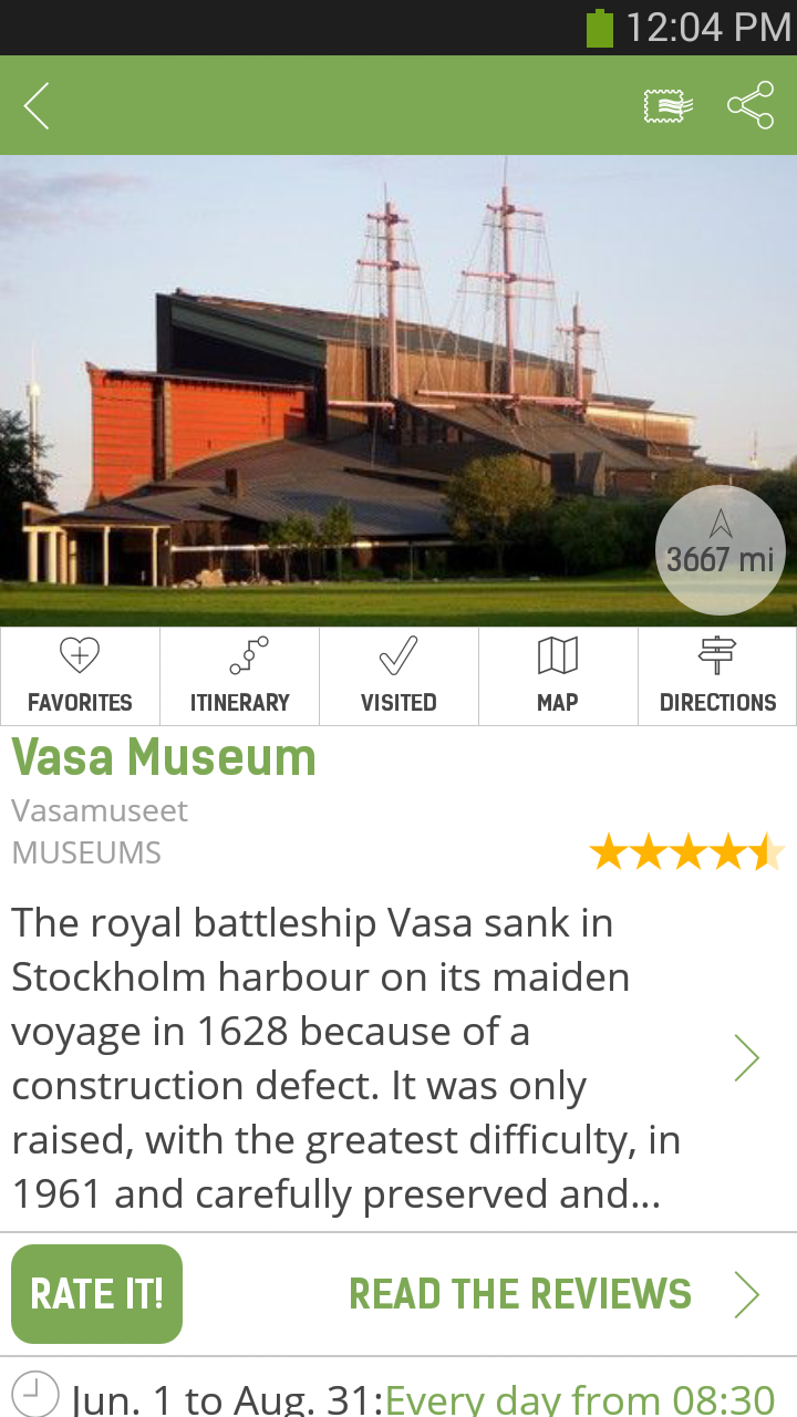 Stockholm Travel Guide – mTrip Screen 2