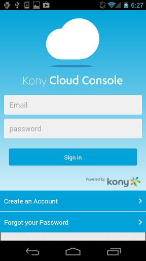 Kony Cloud Console