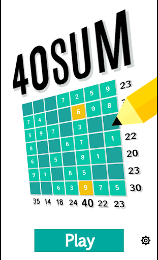 40 Sum - Addition Sudoku