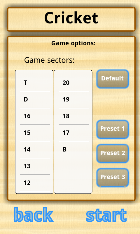 Darts Scores Screen 3