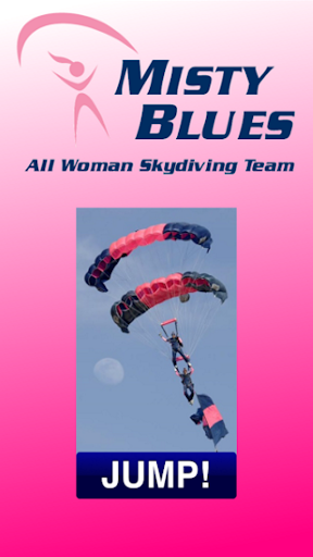 Misty Blues Woman Skydiving