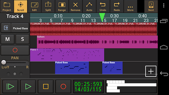 Audio Evolution Mobile Studio Screenshot