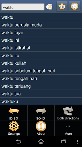 Indonesian Somali dictionary