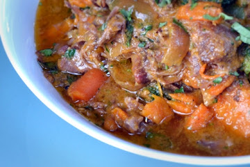Slow Cooker Curried Goat Shanks