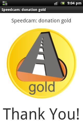 Speedcam: donation gold