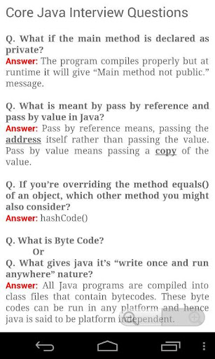 Core Java Interview Questions