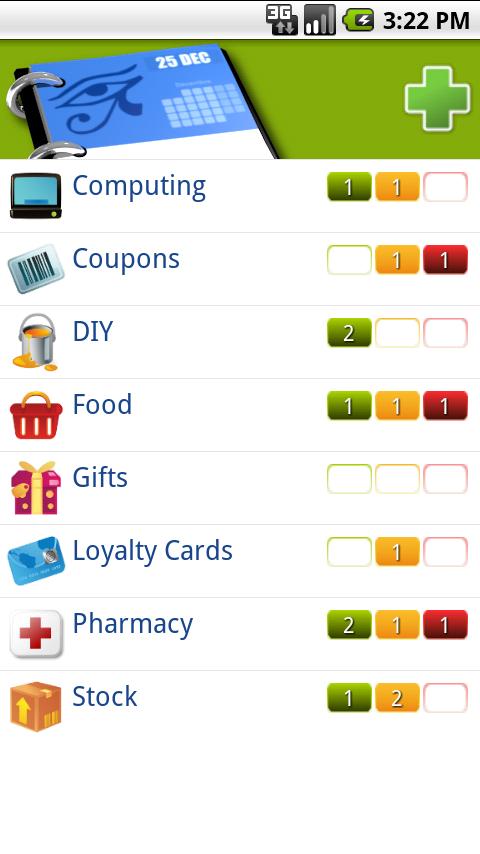 Android application DayWatch PRO screenshort