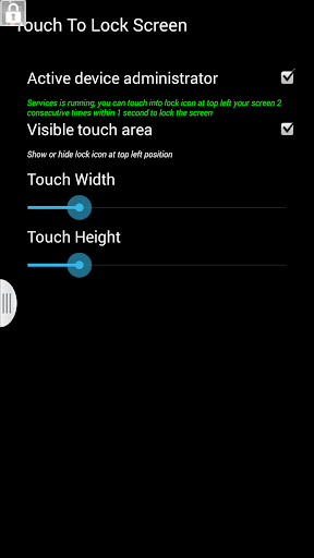 Touch To Lock Screen
