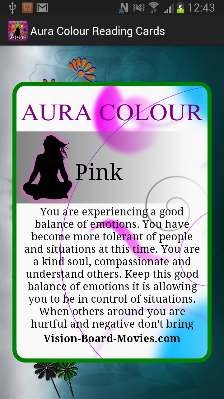 Aura Colour Reading Cards Screen 2