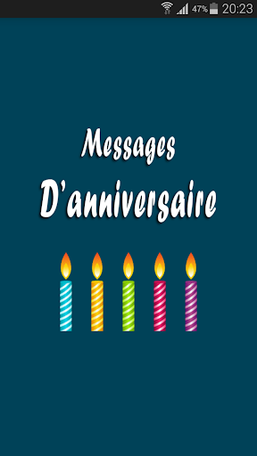 Message d'anniversaire