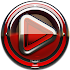 Poweramp skin Red Glas deluxe3.10 (Paid)