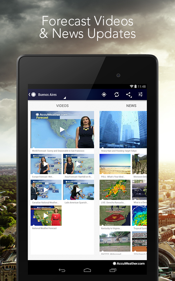 AccuWeatheraposs Android App Updated To Version With A Material