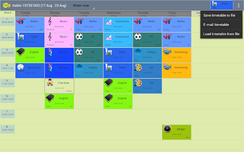 Family Timetable