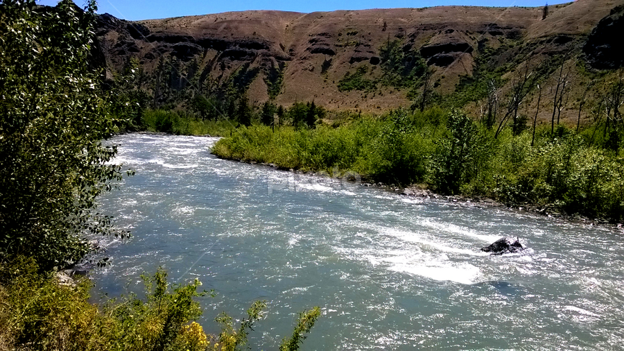 The River by Julia Arredondo - Landscapes Waterscapes