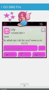 StarFairy/GO SMS THEME Screenshots 2