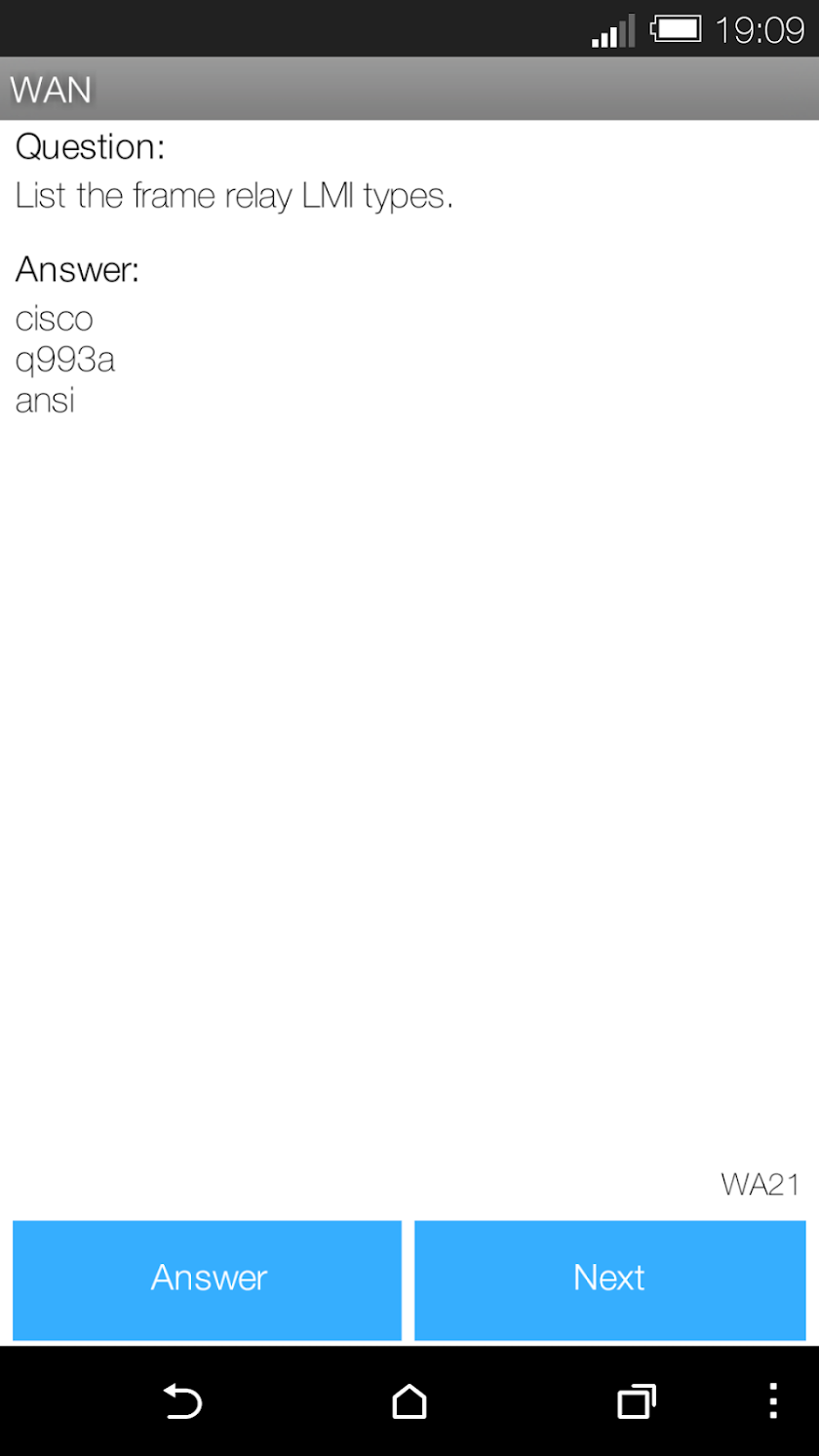 CCNA Flashnotes Screen 2