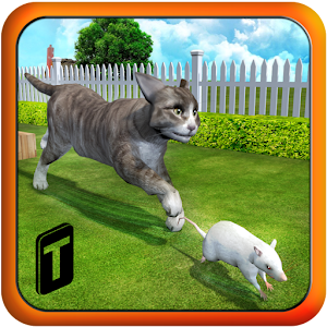 Crazy Cat vs. Mouse 3D logo