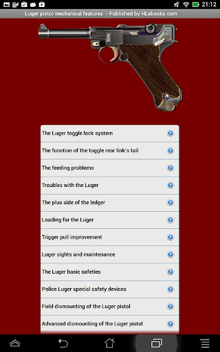 Luger mechanical features