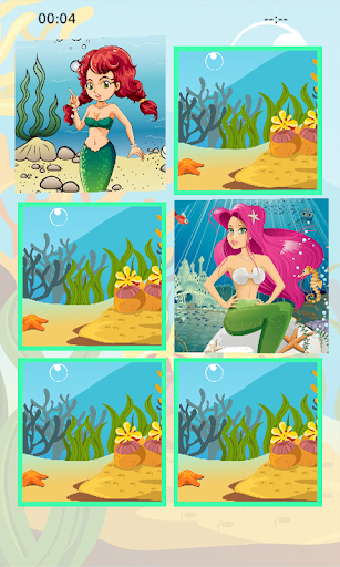 【免費解謎App】Little Mermaid Memory Puzzle-APP點子