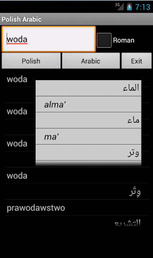 Arabic Polish Dictionary