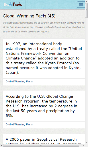 Global Warming Facts