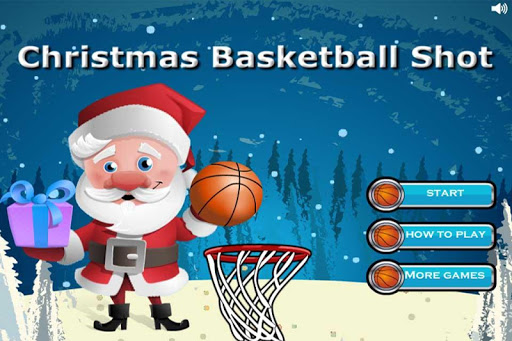 Christmas Basketball Shot