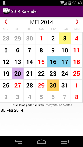 Indonesia 2015 Kalender