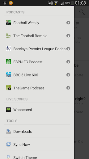 The Football Podcast App