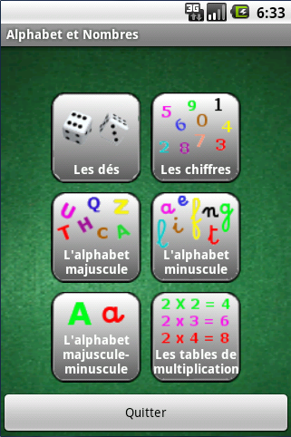 Alphabet et nombres